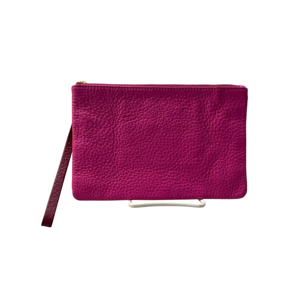 Fossil Wristlet Used Pink Leather Textured